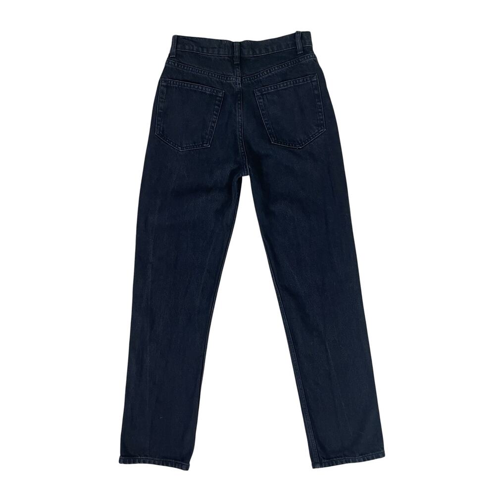 Reformation Cynthia High Rise Straight Leg Jeans Black Size 26 Minimalist Chic - Picture 6 of 13